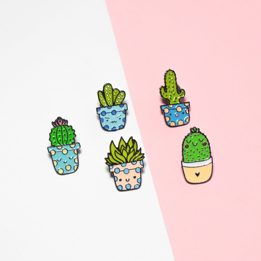 Set de pins Cactus
